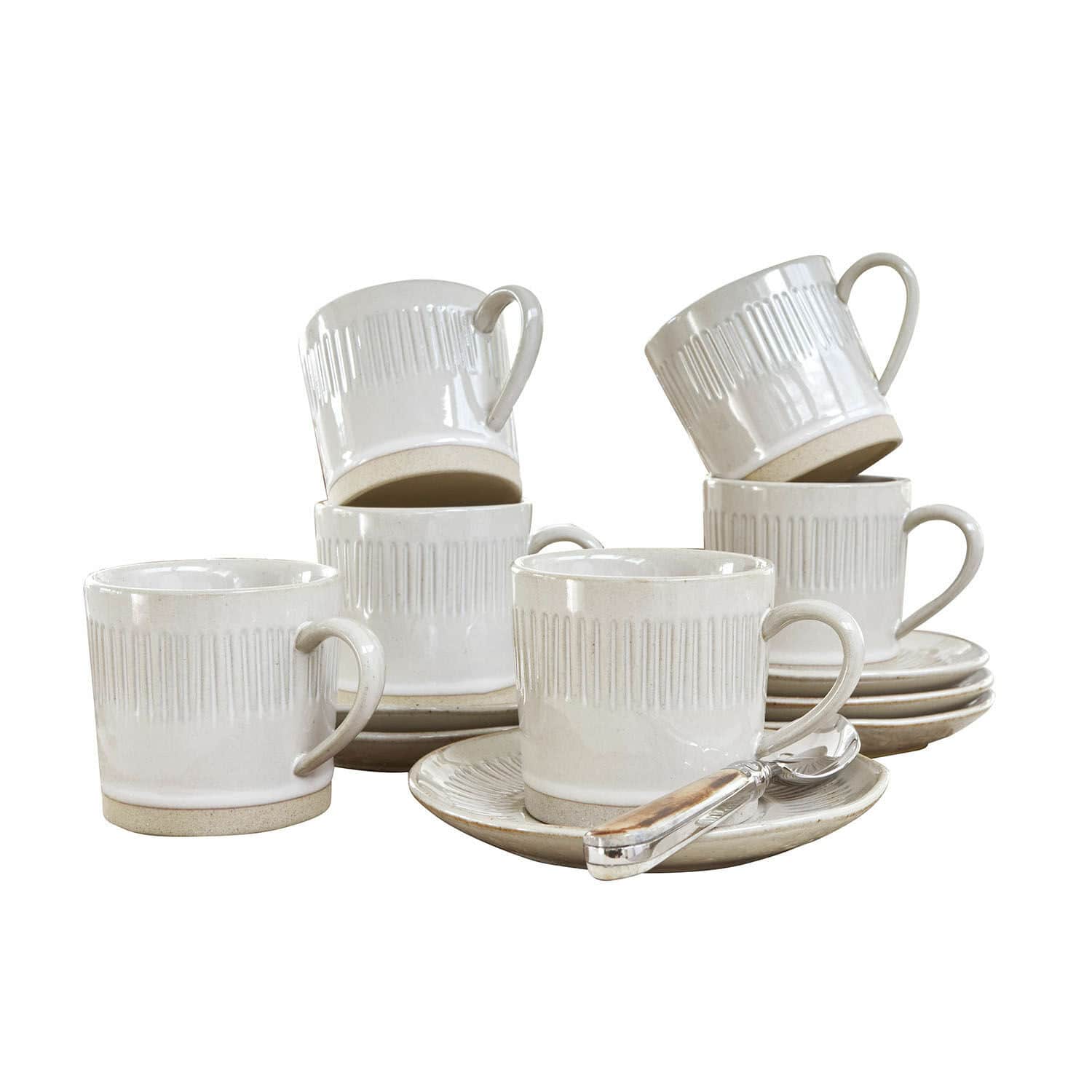 Set de 6 tazas con platillos Périers