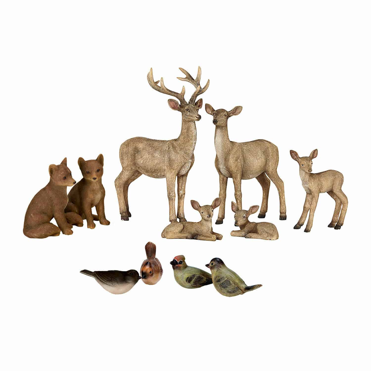 Set de 11 animales del bosque Pluvet