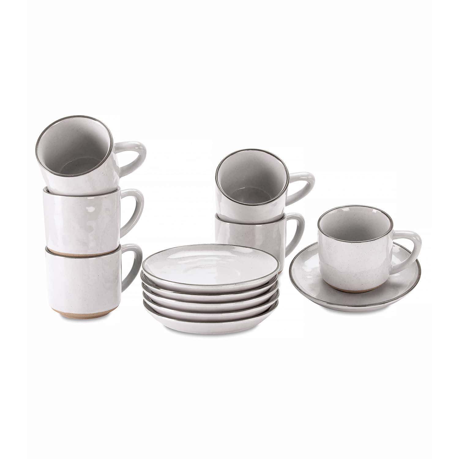 Set de 6 tazas y platillos Biarré