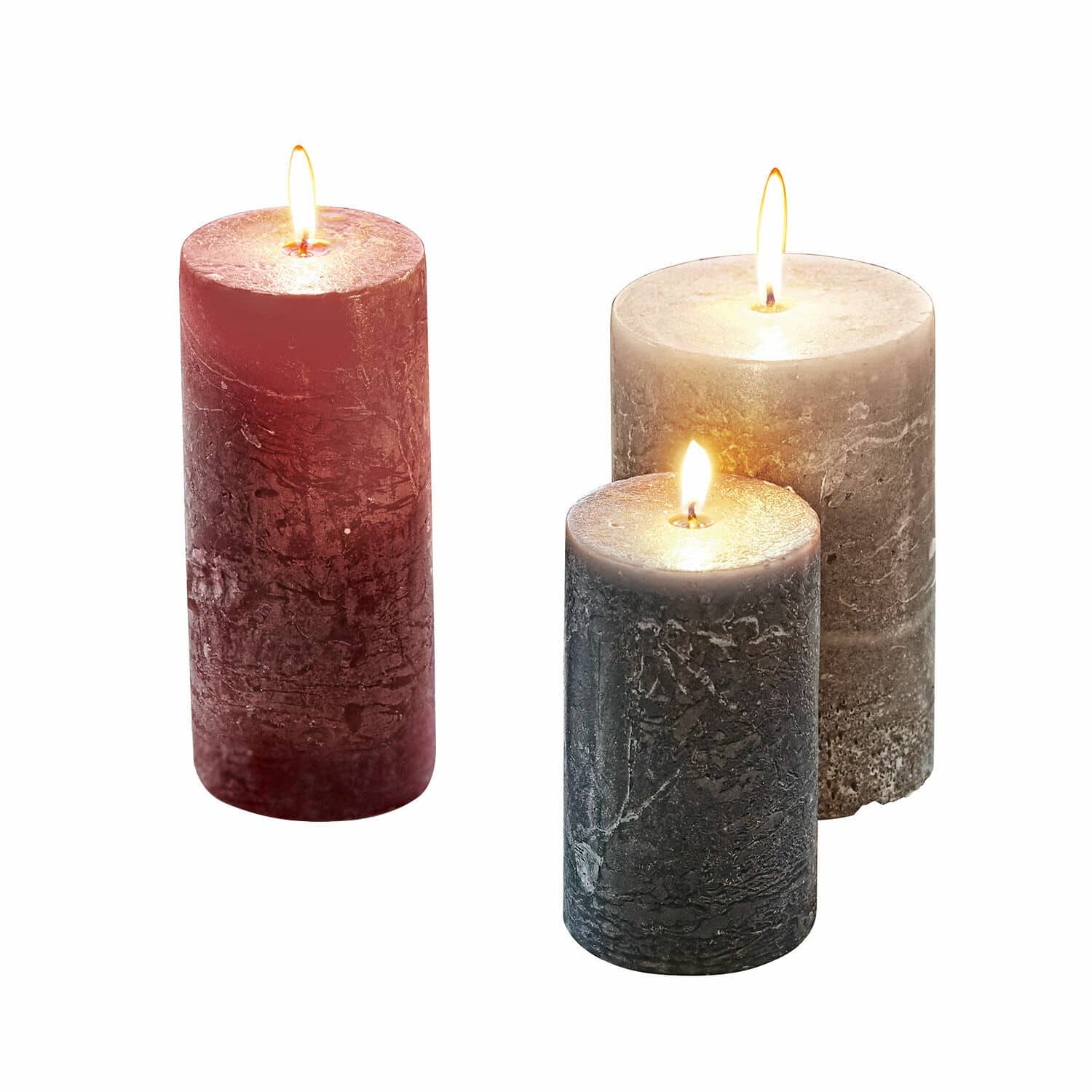 Set de 3 velas Pretin