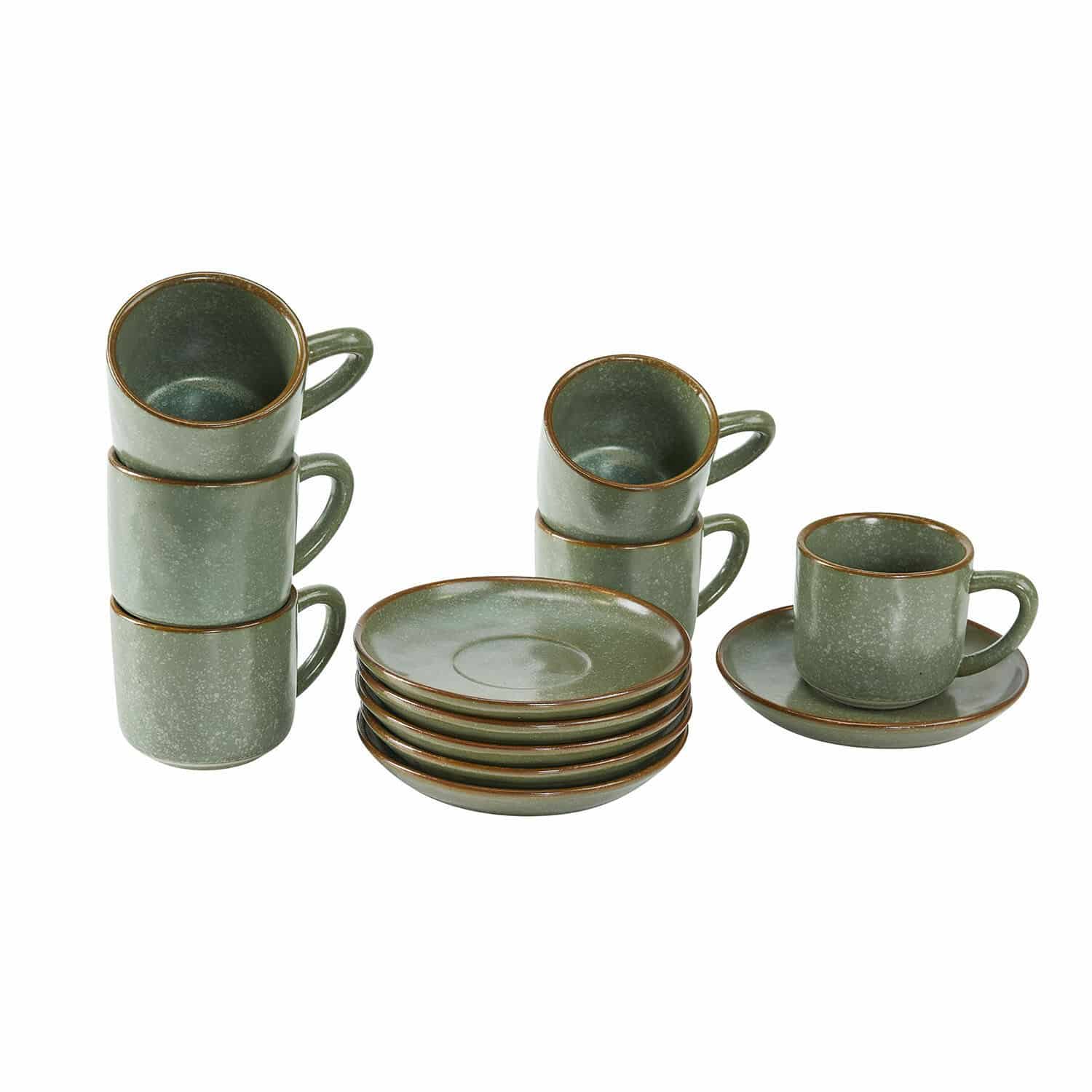 Set de 6 tazas y platillos Biarré