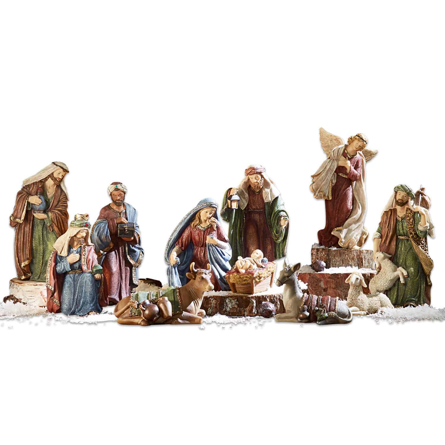 Juego de 12 figuritas de cuna Christi