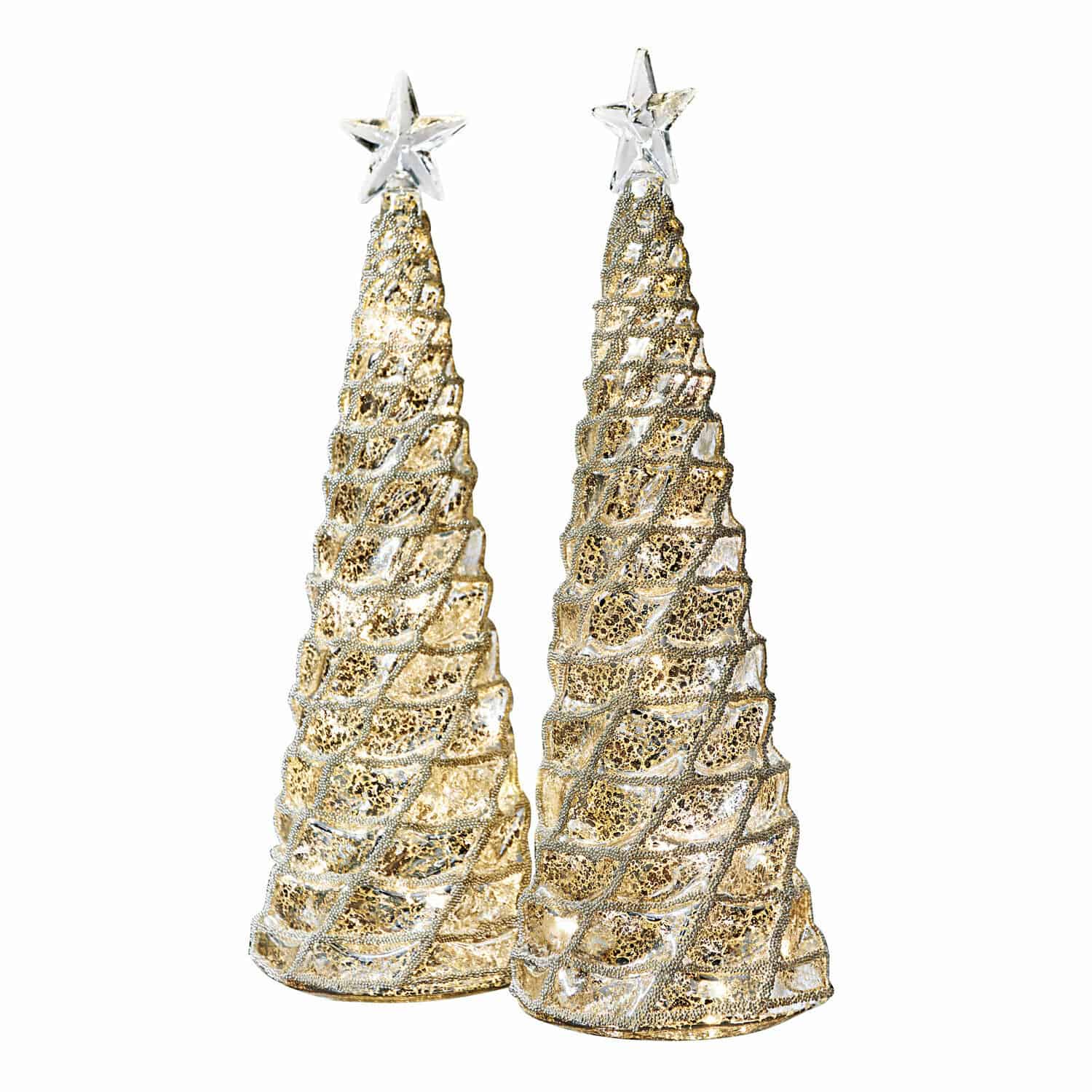 Árbol decorativo set de 2 Glitter