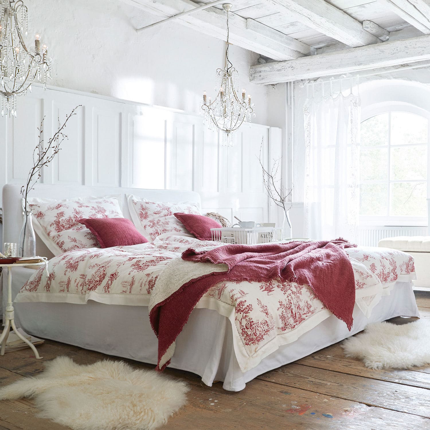 Ropa de cama Toile rouge