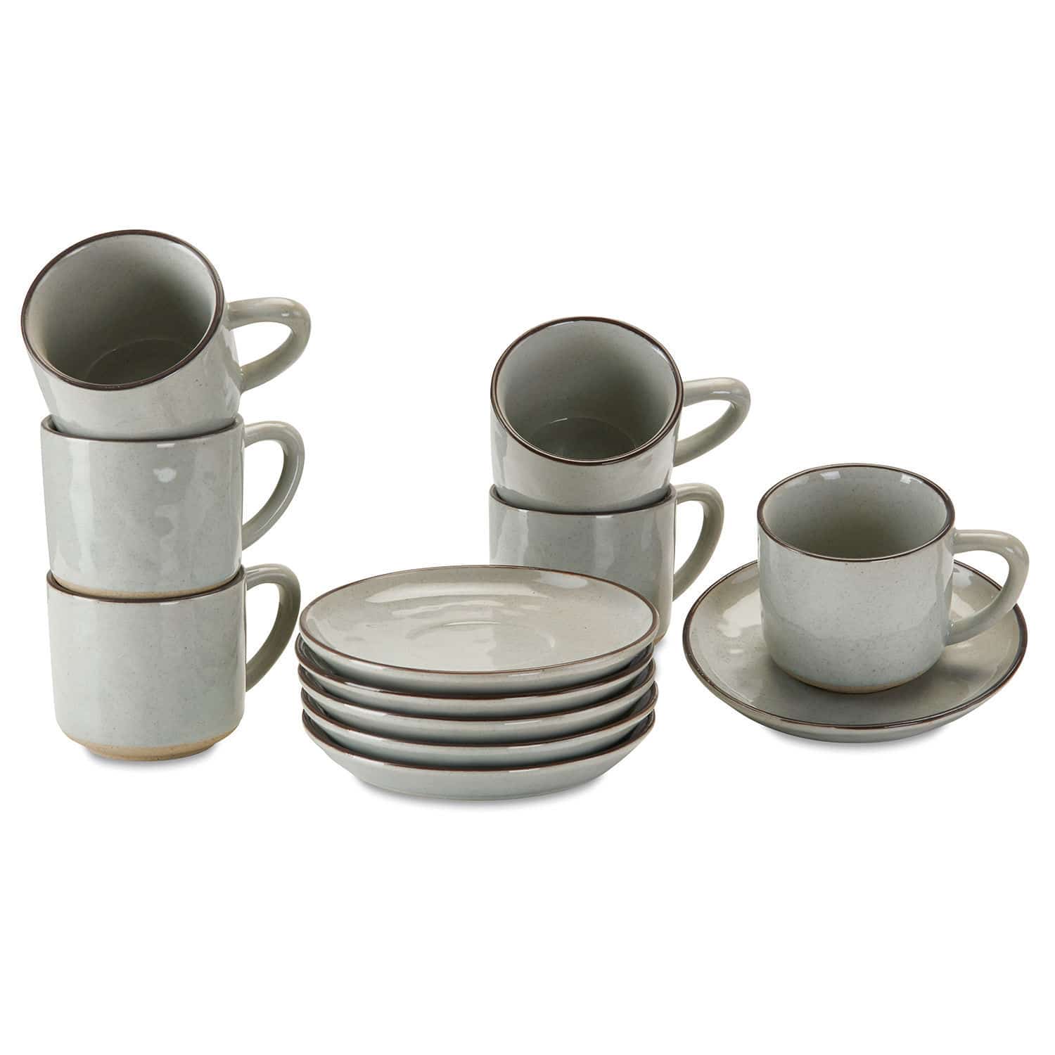 Set de 6 tazas y platillos Biarré