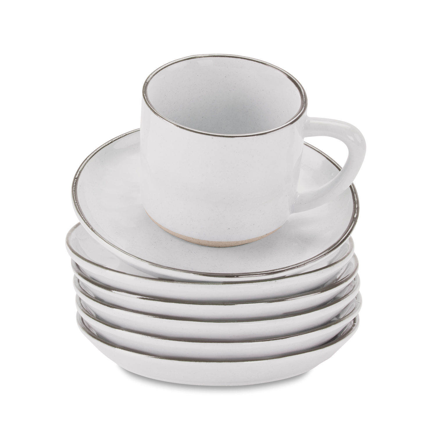 Set de 6 tazas y platillos Biarré